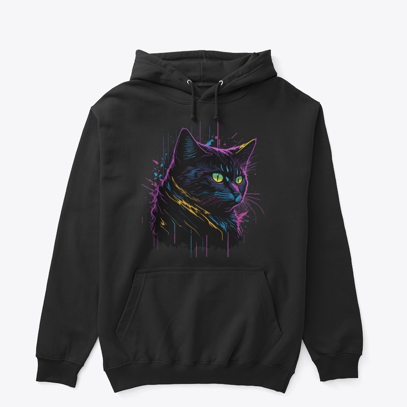 Mystic Neon Black Cat