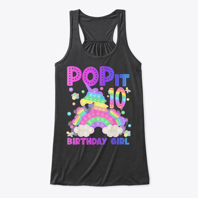 10th Birthday Unicorn Fidget Pop It