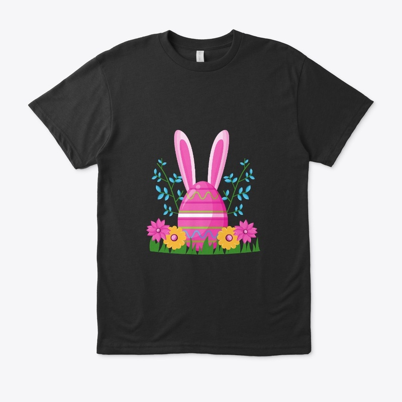 Happy Easter with pink Egg