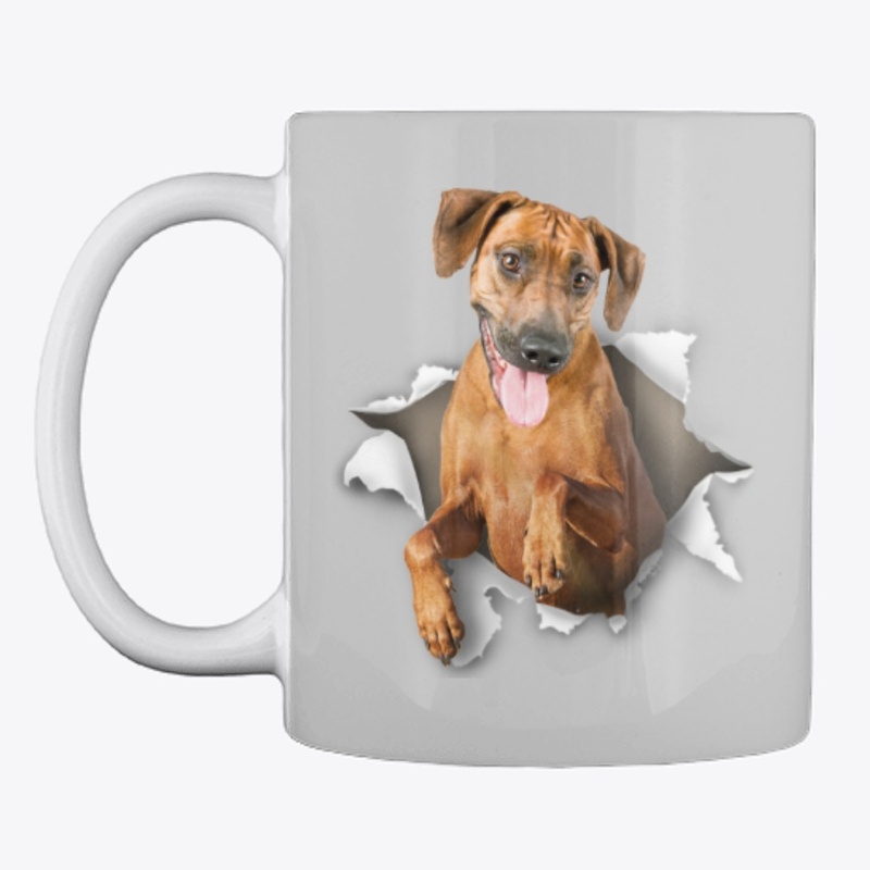 Rhodesian Ridgeback Torn Paper
