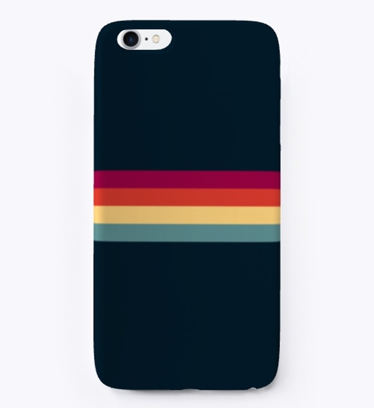 Ujizane Abstract Colorful Retro Stripes