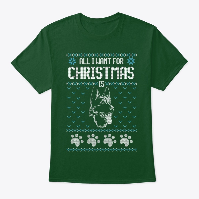 German Shepherd Ugly Christmas Sweater