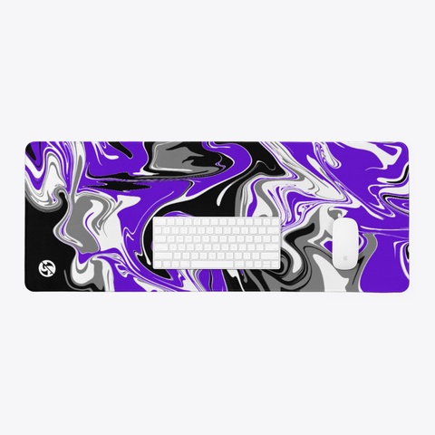 Desk Mat   Nebula White T-Shirt Lifestyle