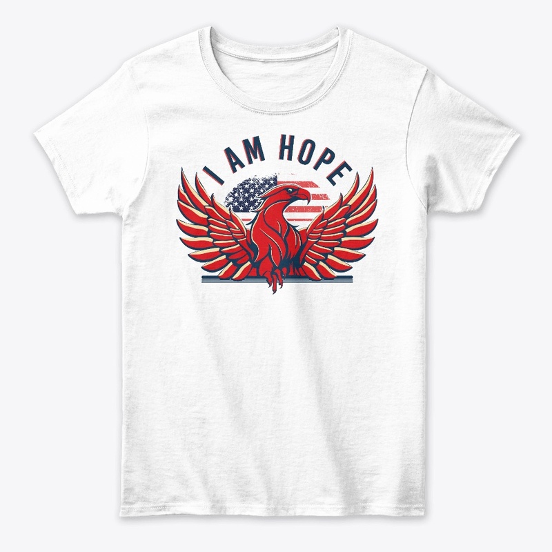 I am Hope Eagle tshirt with us flag