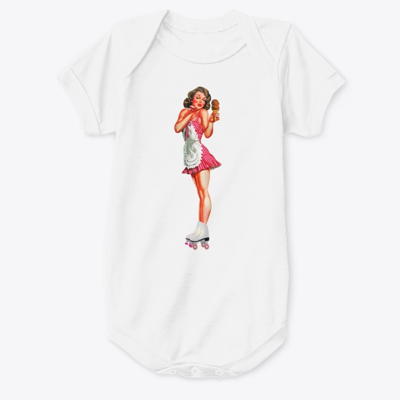 Girl with ice-cream top