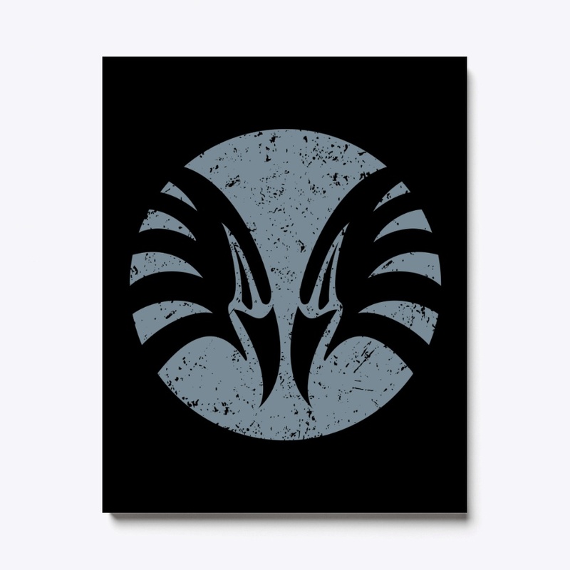 Eagle Heads, grey circle
