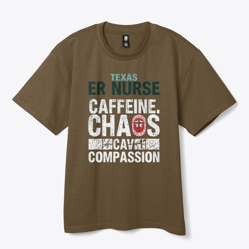 Texas ER Nurse Caffeine Chaos Tee