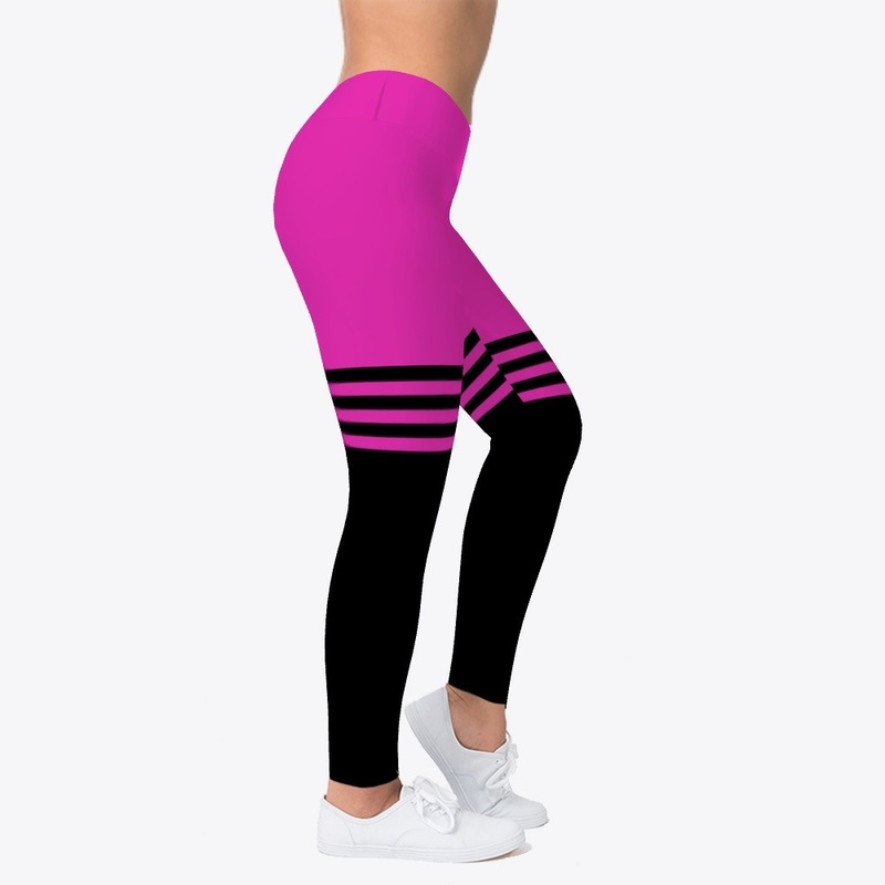 Sports Magenta Black Striped