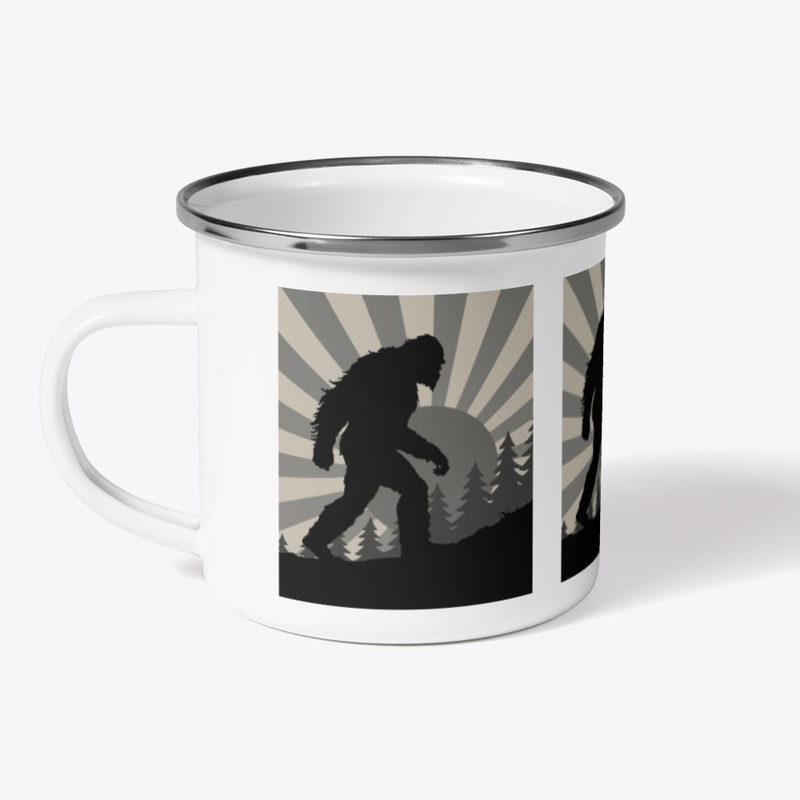 Bigfoot Forest Silhouette Sunrise Trail