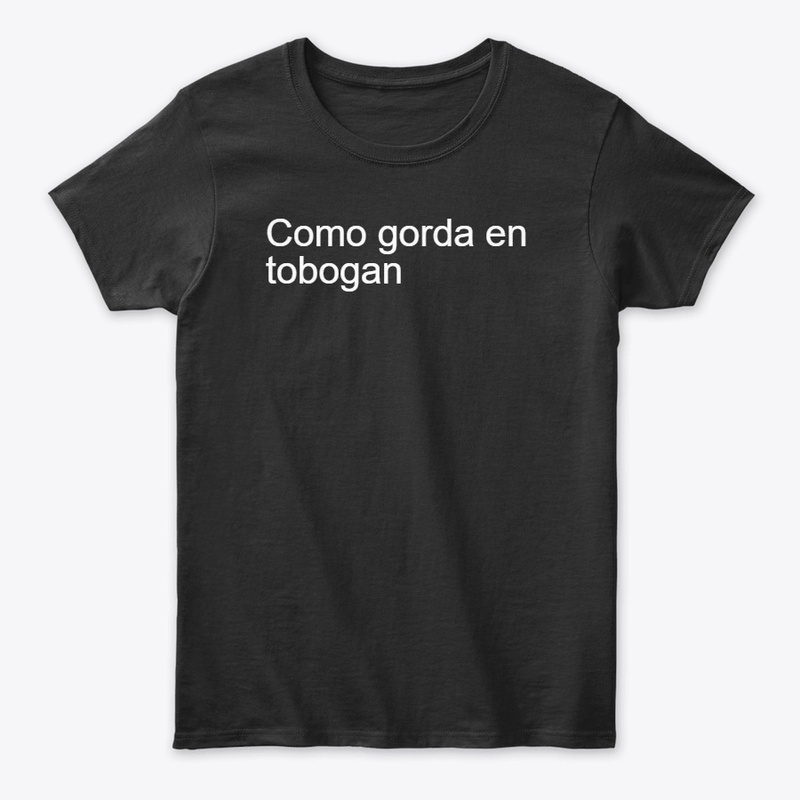 como gorda en tobogan