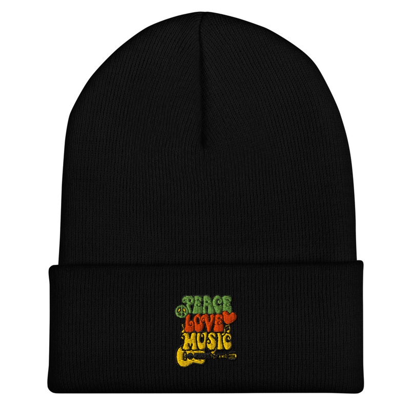 Love Peace Music Reggae Beanie