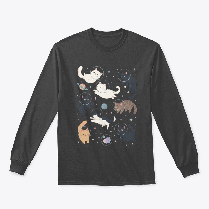Cats in Space T-Shirt Sweatshirt Design