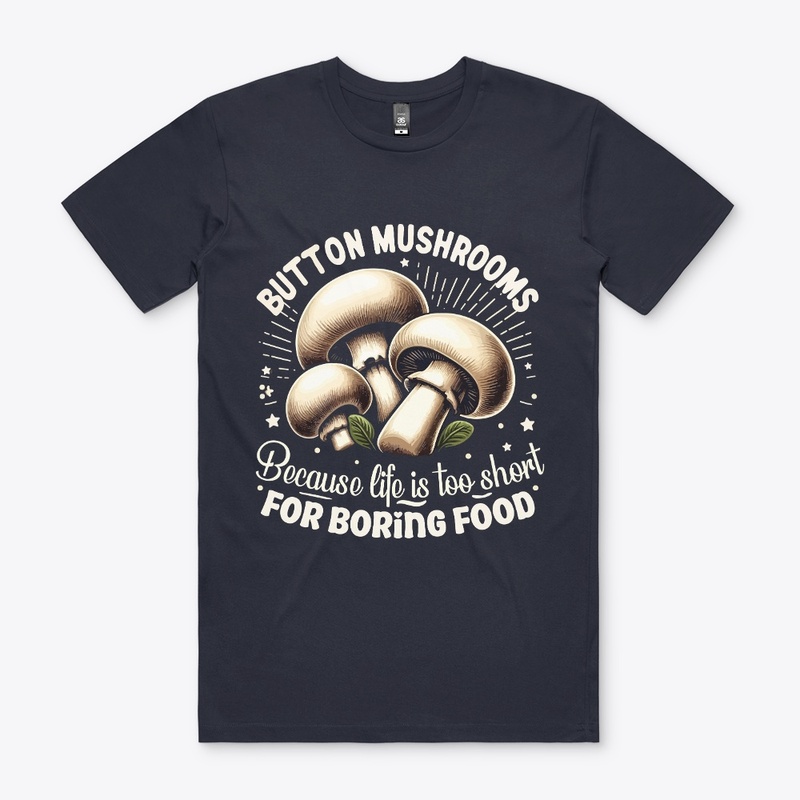 White Mushrooms Tee