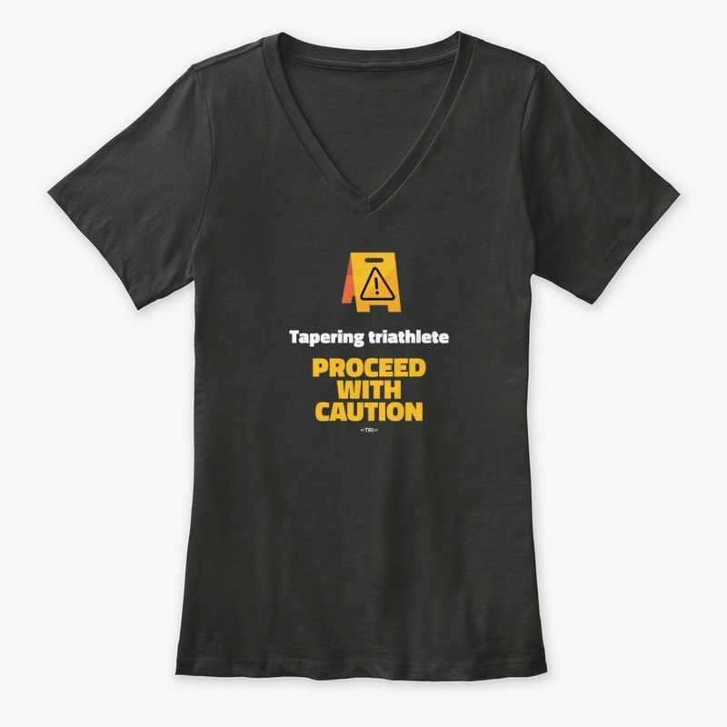 Caution tapering triathlete