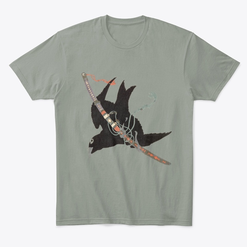 Hokusai Crow And Sword