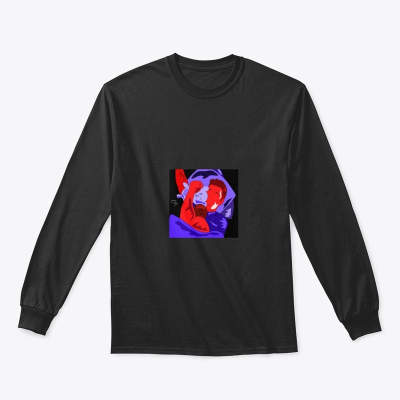 red and blue collection piece