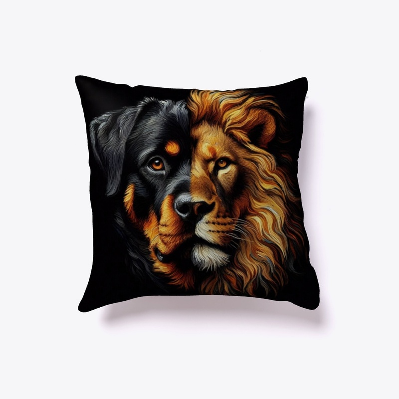 Rottweiler and Lion
