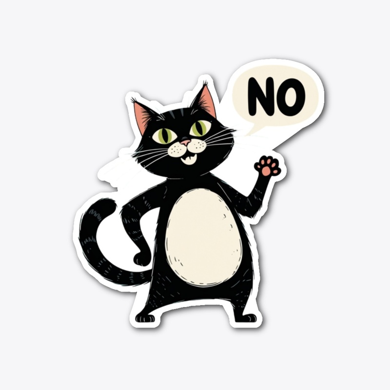 Sassy Black Cat