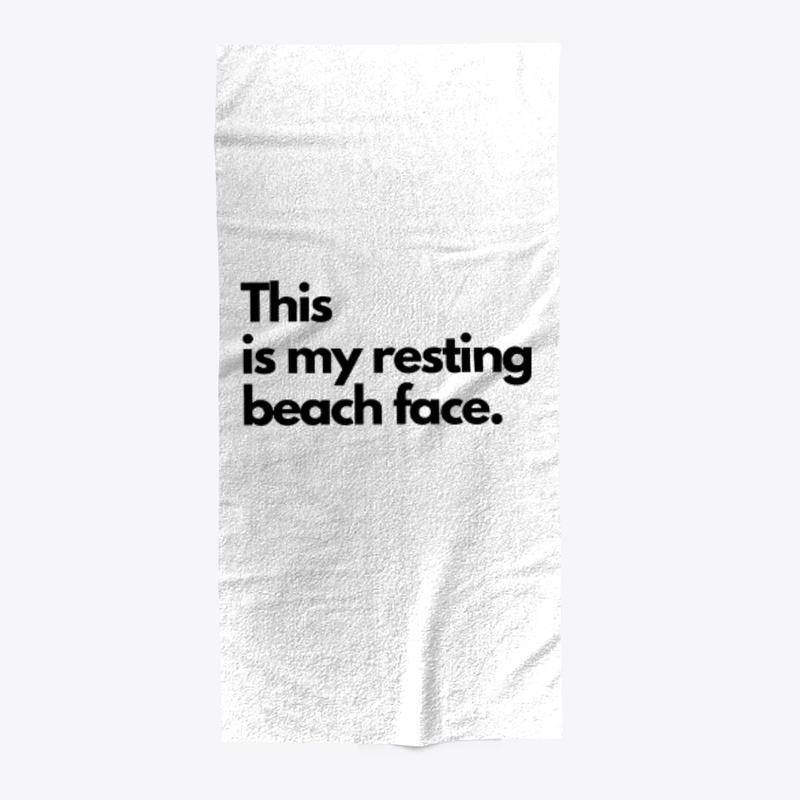 Resting Beach Face Woman's Apparel 