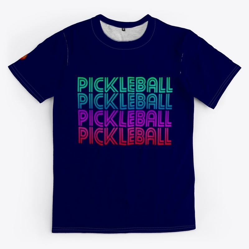 Pickleball Retro Tops Dark Colors