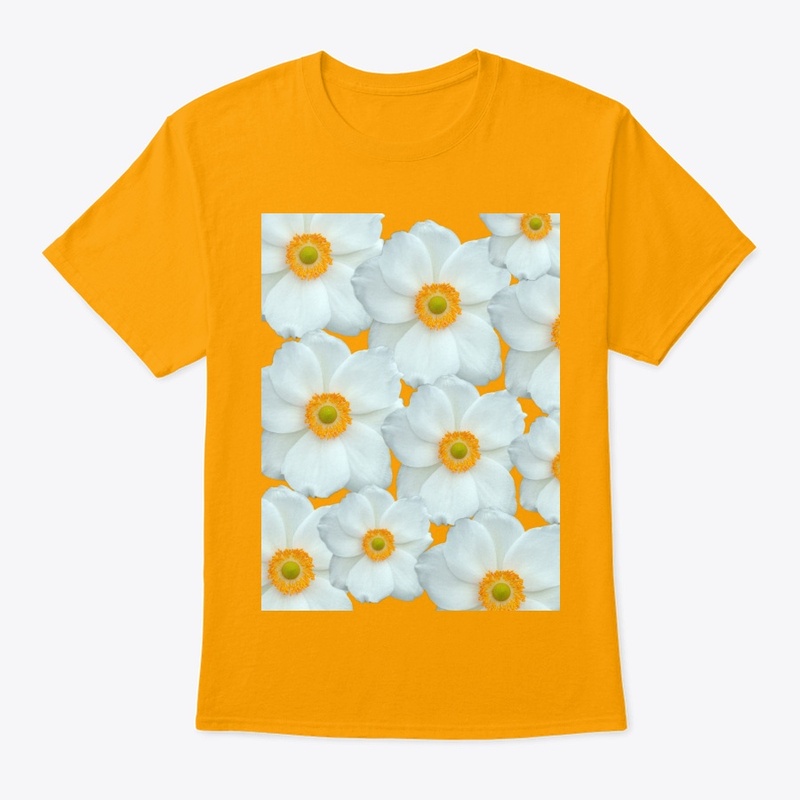 filled with white flowers 