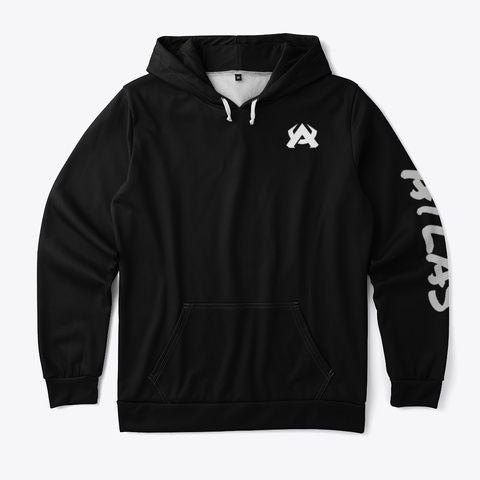 Atlas Premium Hoodie  Black T-Shirt Front