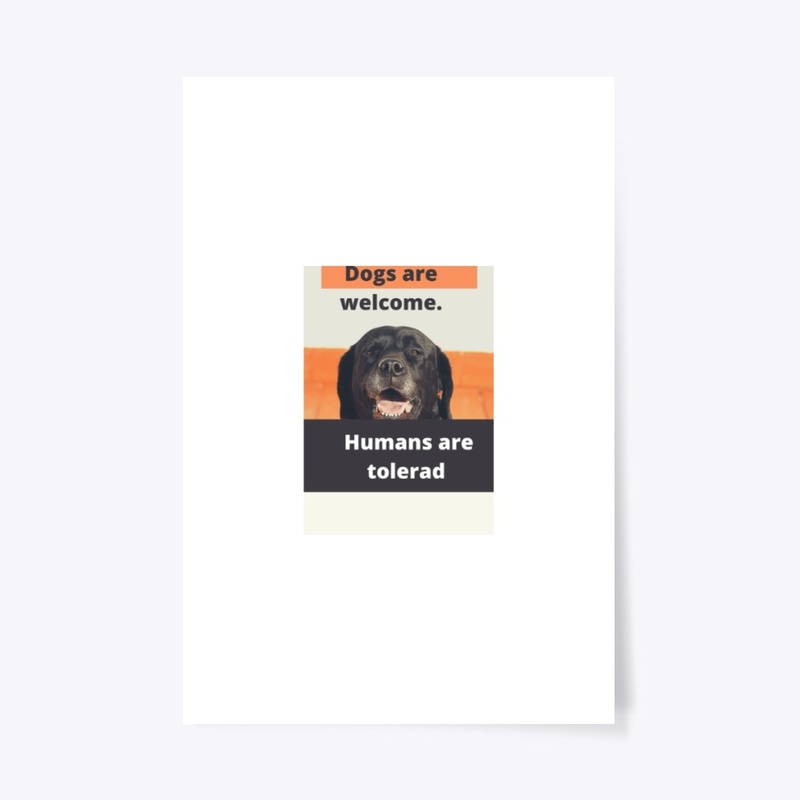 Dogs are welcome.