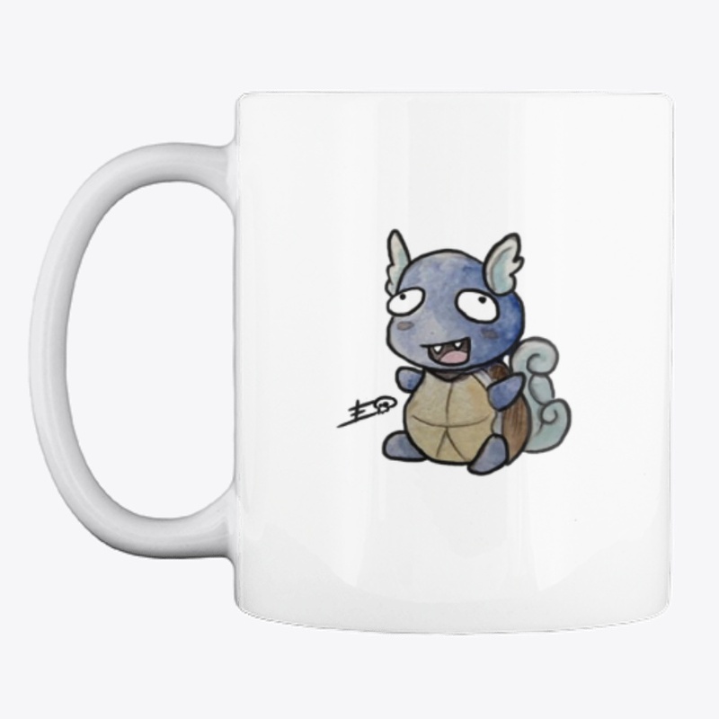 Derptortle stickers and mugs