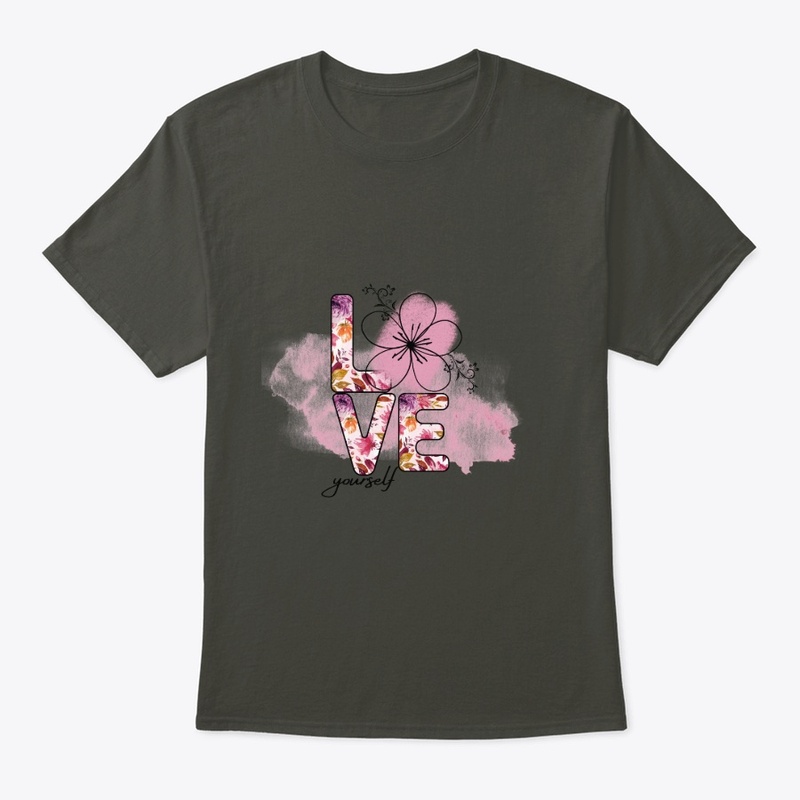 Love Yourself Floral Watercolor Art