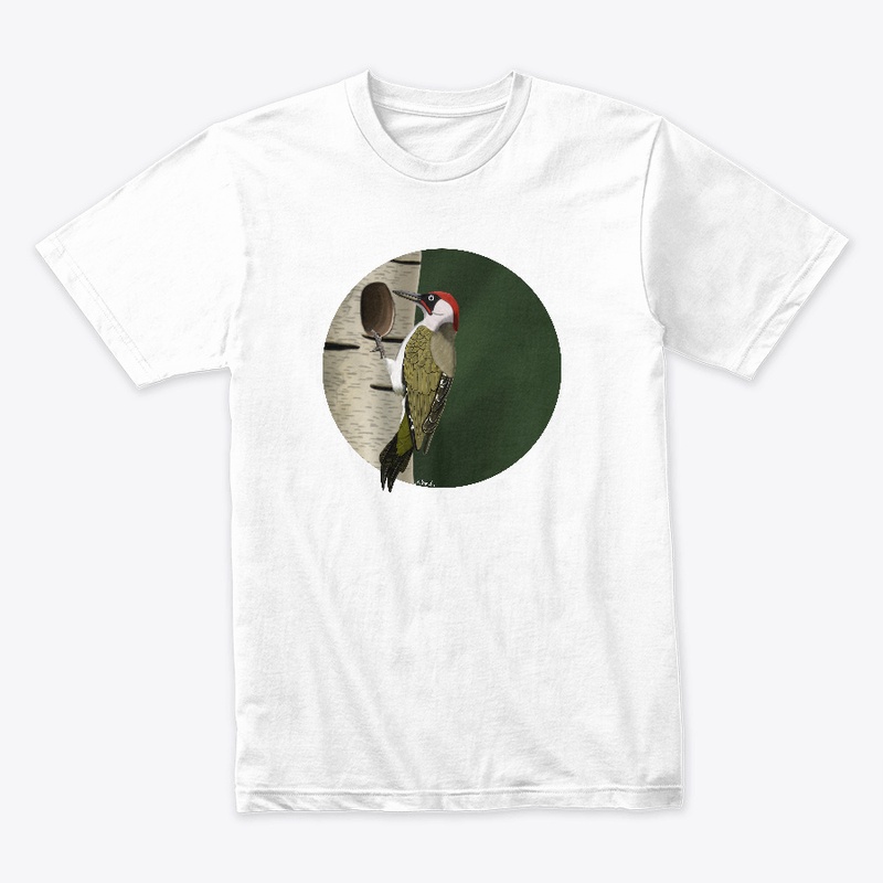 jz.birds Green Woodpecker Bird Design
