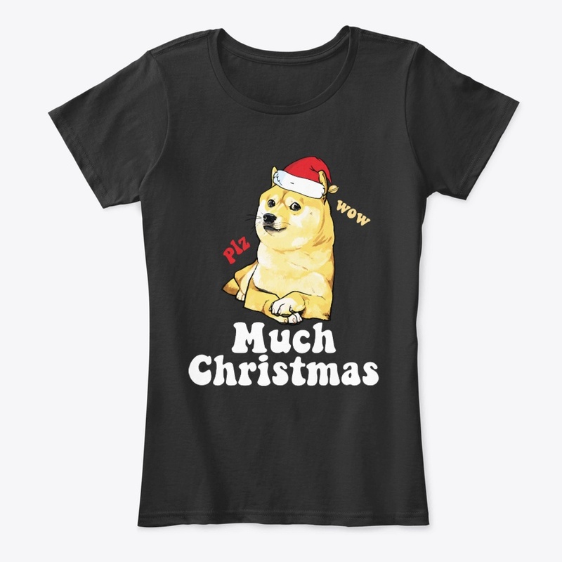 Much Christmas - Doge Meme Slim Fit 