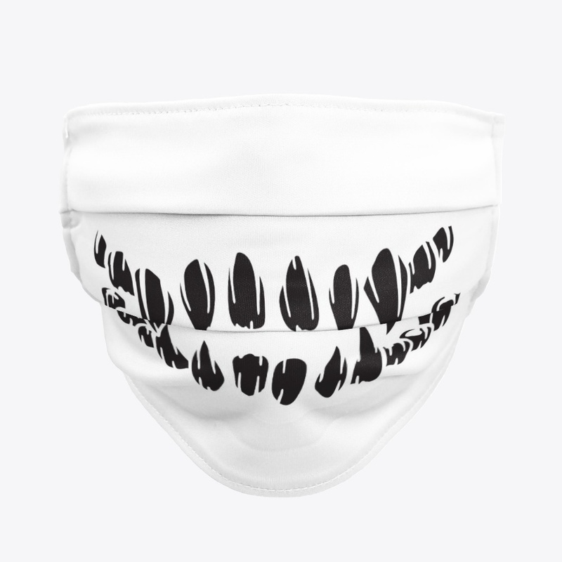 Funny skull teeth design