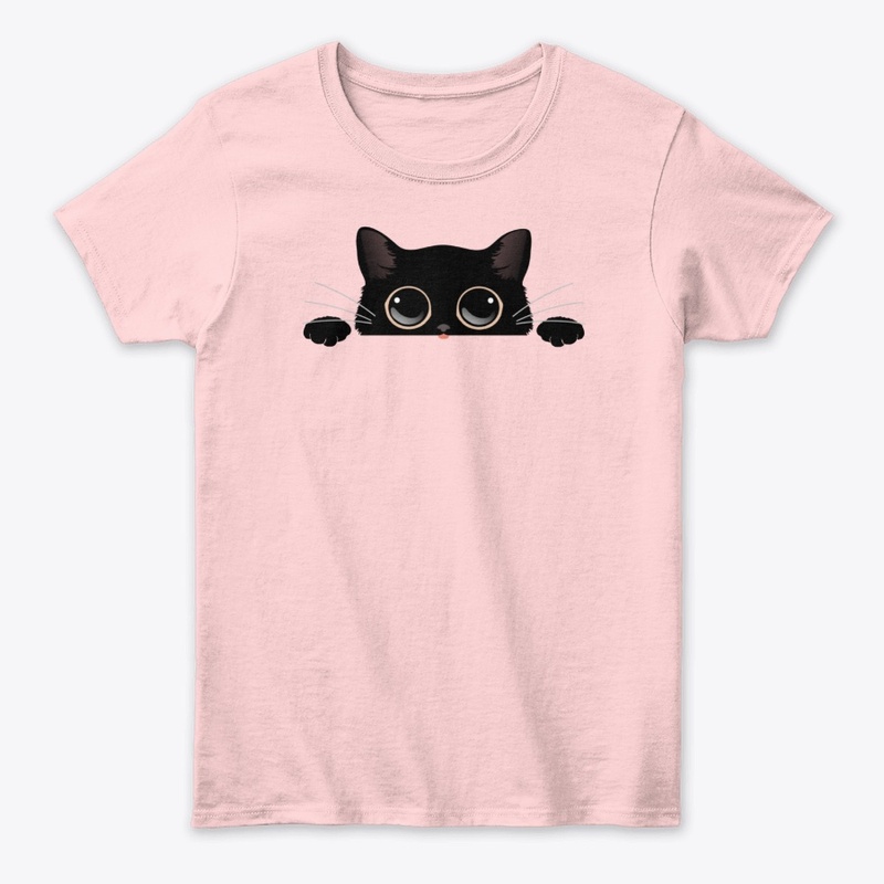 Peekaboo cat-tongue out