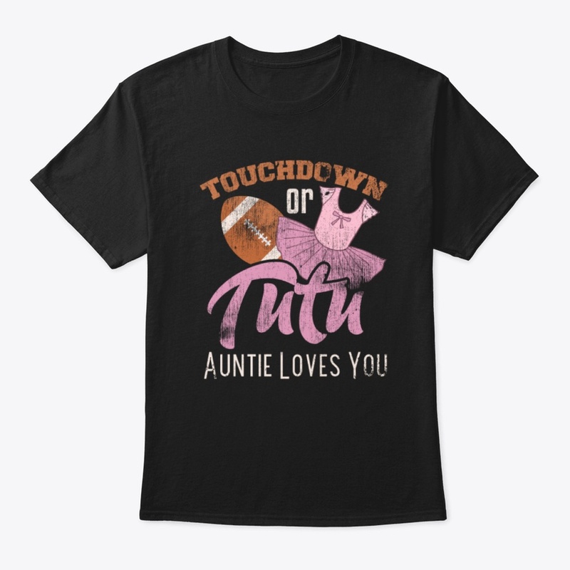 Touchdown Or Tutu Auntie Football Shirt