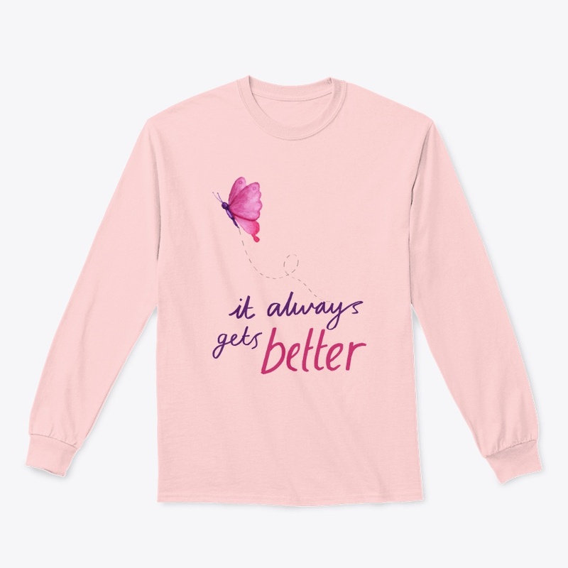 Pink Butterfly Motivational Art