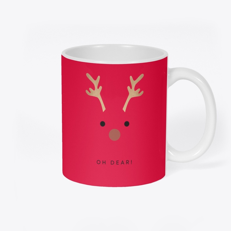 MUG-Reindeer Mug-White