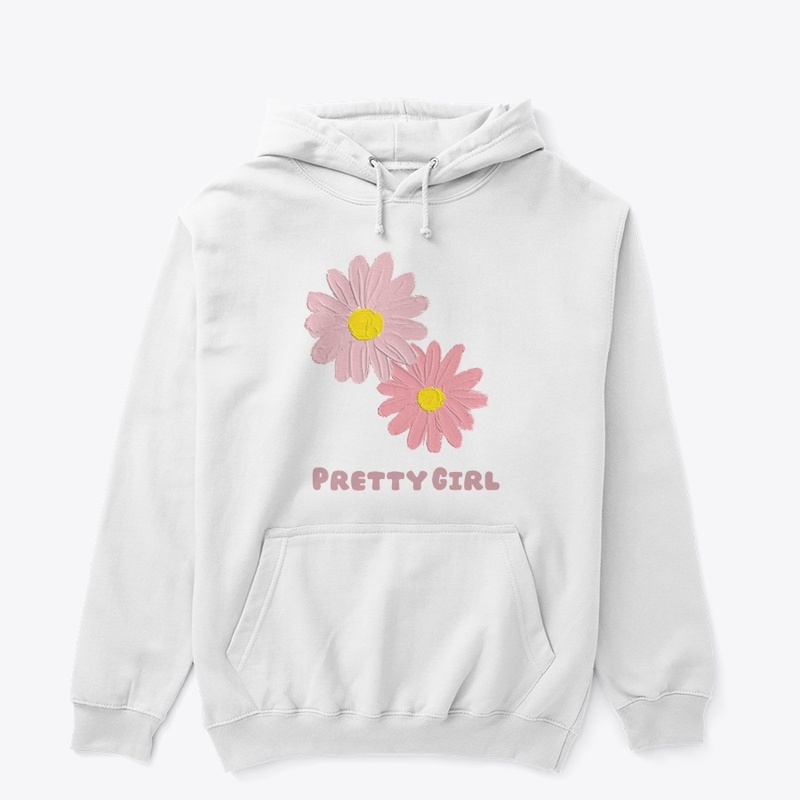 Pink Yellow Minimalistic  Floral T-Shirt