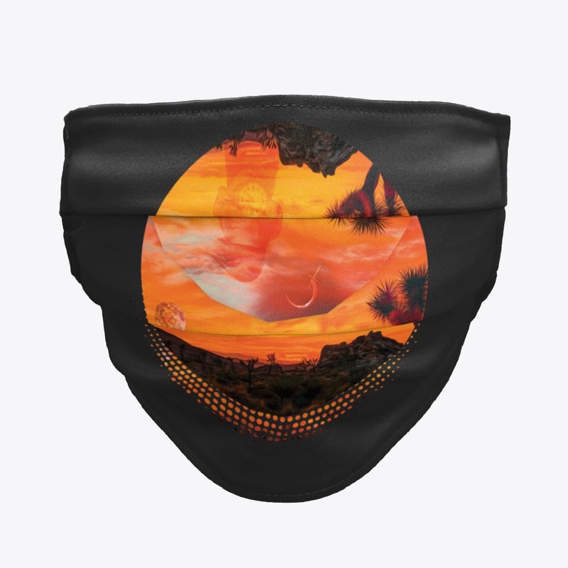 Sunset in the desert 	