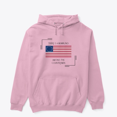 There's A Mumbling Light Pink T-Shirt Front