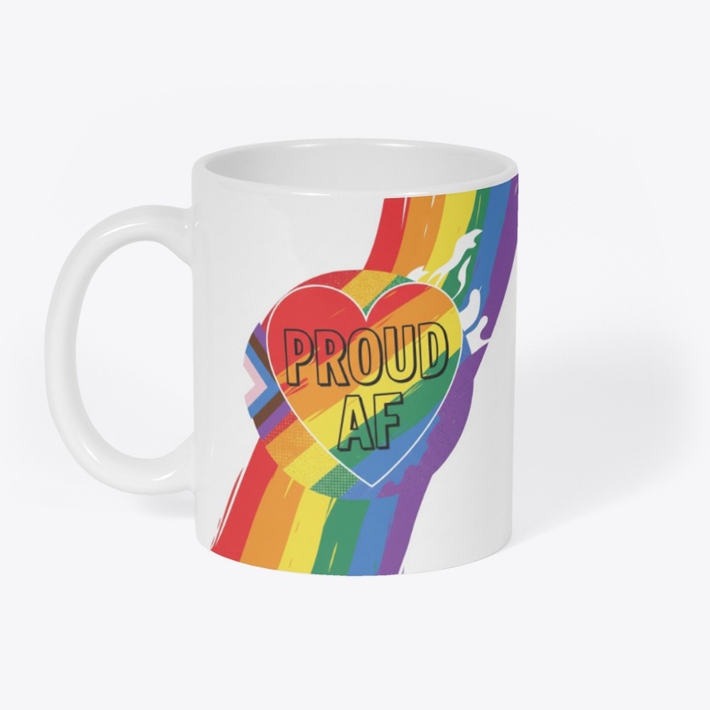 Proud AF Pride Heart