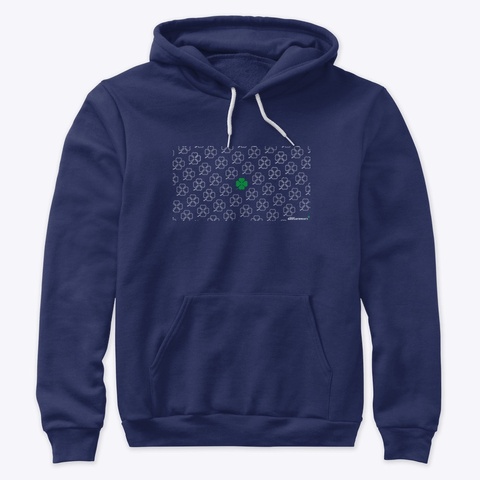 Quadrifoglio Clover Navy T-Shirt Front