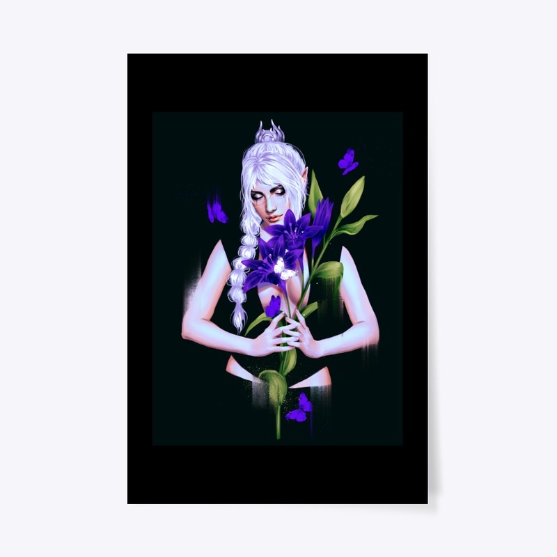 Purple lilies