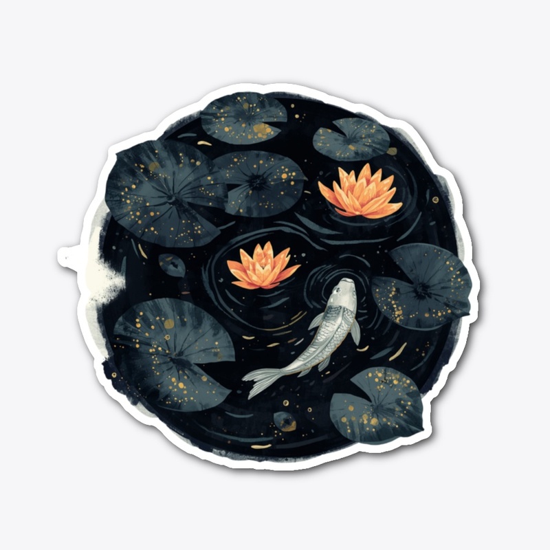 Midnight Lily Pond