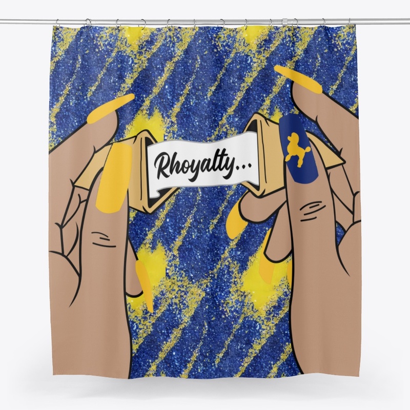 Blue and Gold Fortune Cookie Design 