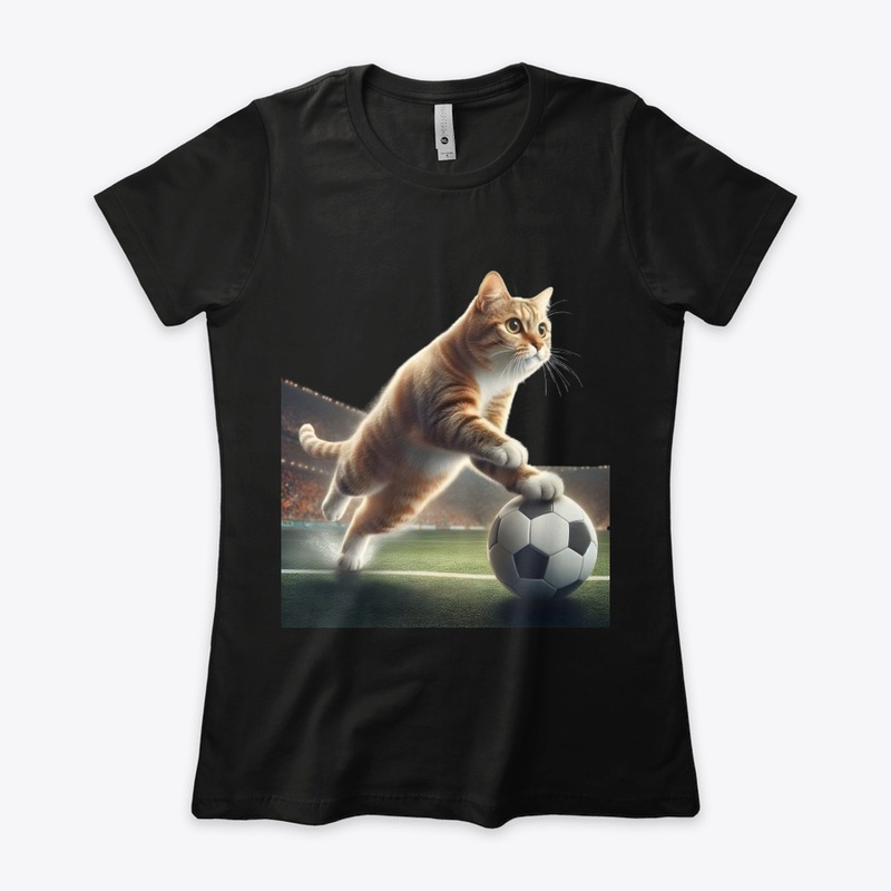 cat fifa football tee design
