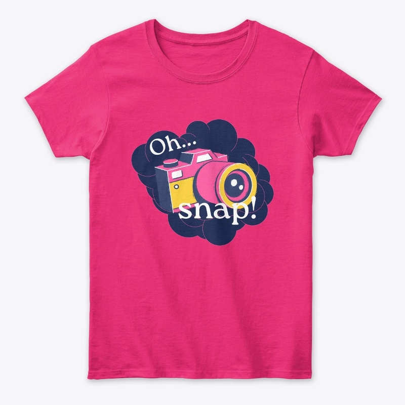 "Colorful 'OH SNAP' Graphic Tee"