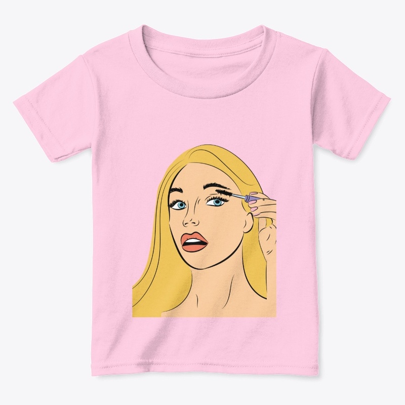 Blonde hair girl pop art