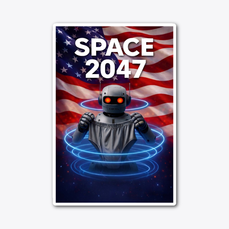 Space 2047 American flag design
