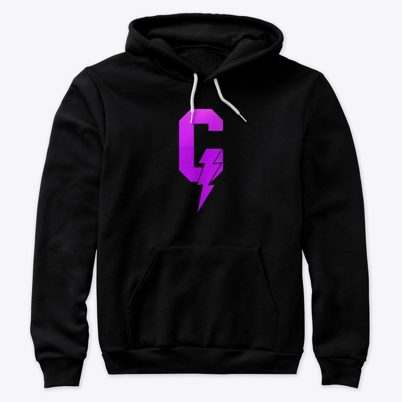 Purple G Bolt Hoodie For Men 