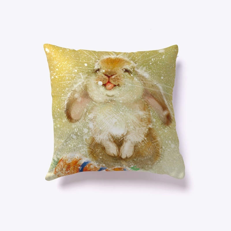 Fluffy christmas (happy rabbit)